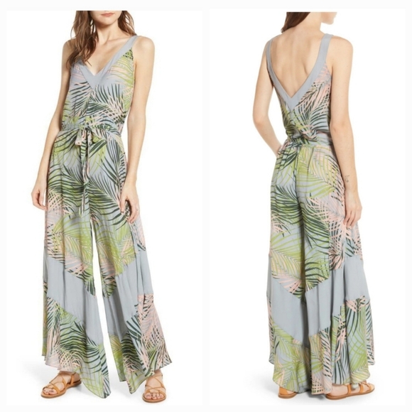 A LA PLAGE tropical print jumpsuit - Picture 2 of 10